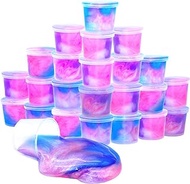 24 Pack Unicorn Galaxy Slime,Galaxy Slime, Party Favor for Kids Girls &amp; Boys, Adults, Non Sticky, Stress &amp; Anxiety Relief, Wet, Super Soft Sludge Toy