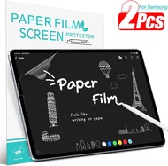 Papier Feel Screen Protector Voor Samsung Galaxy Tab S9 S8 A9 Plus S7 Fe S6 Lite S5e A8 A7 Lite A 10.1 8.0 Schilderij Tekenfilm