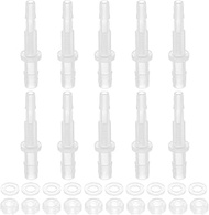 QUARKZMAN Plastic Hose Connector 5/32 Inch x 1/4 Inch (4 mm x 6 mm) Bulkhead Adapter Union Splicer M