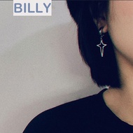 BILLY Cross Clip Earring Punk Cool Fake Piercing Female Male Drop Earring Non-Piercing Earring