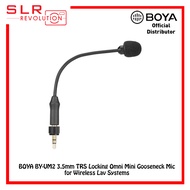 BOYA BY-UM2 3.5mm TRS Locking-type Gooseneck Omnidirectional Flexible Audio Microphone