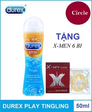 Gel bôi trơn Durex Play Tingling 50ml.Tang 1 bcs MEN 6bi