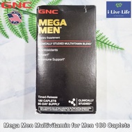 วิตามินรวม สำหรับผู้ชาย Mega Men Multivitamin for Men Timed Release 180 Caplets - GNC