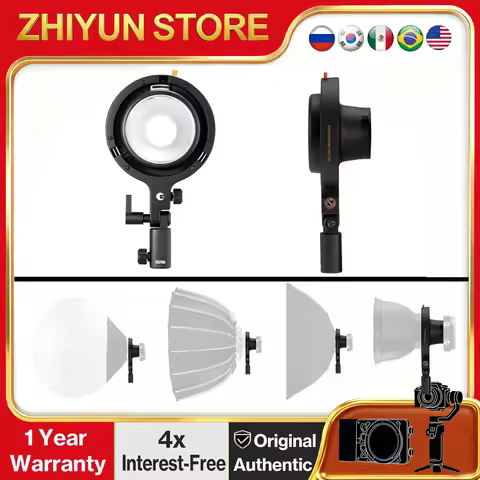 Zhiyun ZY Mount to Bowens Mount Adapter for Zhiyun Molus X100 X100 Combo X100 Pro Pocket COB Light P
