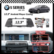 BMW 5 Series 2009-2015 12.3" BBA Casing Android Player Installation Dash Kit Player With Socket Canb