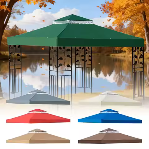 Waterproof Outdoor Tent Garden Camping Awning Tent Shelter Canopy Top Roof Sun Shadow Cover Gazebos 