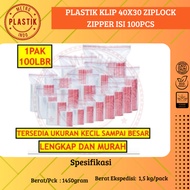 Plastic Clip 40x30 Ziplock Zipper Size 40 x 30 cm @100 Sheets