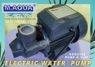 Electric Water Pump Booster Pump Water Peripheral 0.5 HP Model QB-60 M. AQUA