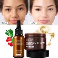 READY EELHOE Retinol Cream/Serum Anti-aging Moisturizer Set - Cream Malam Untuk Pelembab Wajah Pemut