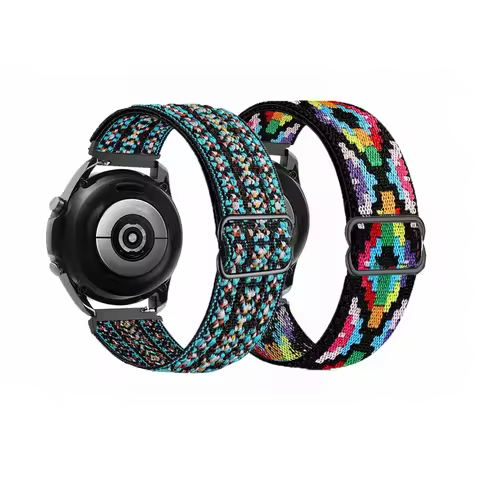 20/22mm Universal Elastic Strap for Amazfit GTS/GTS 2/Bip 3 Pro/GTR 47mm Soft Replacement Wristband 