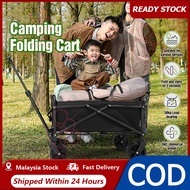 Collapsible Folding Wagon Beach Wagon Cart Utility Grocery Wagon Large Capacity