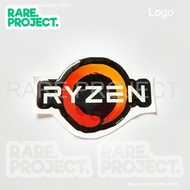 Amd RYZEN FLEXIBLE embossed RESIN STICKER EMBLEM