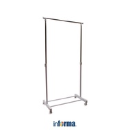 GANTUNGAN Informa 78.5X41.5X87-149.5 Cm Clothes Hanger With Wheels