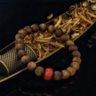 海南種植綠奇楠 + 四川錦紅料南紅瑪瑙 8mm 沉香手鍊 ( HKA2301 )