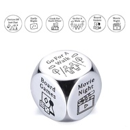 Stainless Steel Decision-Making Dice Couple Dating Decision Dice Couple Gift