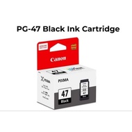 BRAND NEW - CANON PG-47 Black Ink Cartridge (15ML) for E400/E410/E460/E470 / E4270 / E480 [ READY STOCK ]