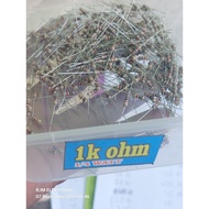 10 pcs resistors 1/4 watt value 1k ohm