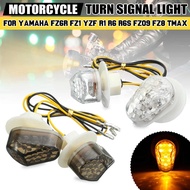 2pcs LED Motorcycle Turn Signals LED Indicator Flashing Flasher Lights Bulb for Yamaha YZF R1 R6 R6S