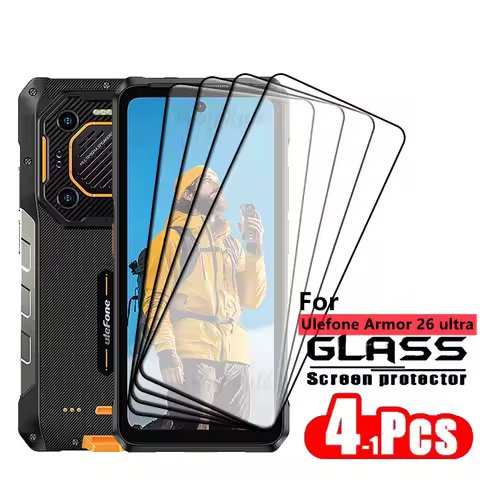 1/2/3/4PCS Full Cover Glass For Ulefone Armor 26 ultra Glass Ulefone Armor 26 ultra 9H HD Tempered G
