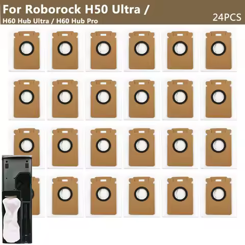For Roborock H50 Ultra / H60 Hub Ultra / H60 Hub Pro Sweeping Robot Vacuum Cleaner Dust Bag Garbage 
