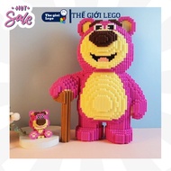 Bearbrick Puzzle LEGO Strawberry Bear LOTSO,33cm),43cm,70cm, Unique Puzzle Toy, Increase Creativity, Thinking, Decor Room
