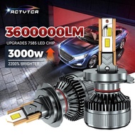 ACTVTCA 6000k H7 LED Headlight Bulbs 3600000LM H1 H4 H11 9005 9006 Super Bright 6 Copper Tube LED He