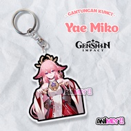 Gantungan Kunci Yae Miko Genshin Impact / Keychain / Ganci Akrilik