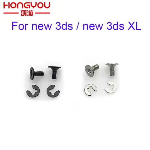 1set For 2DS 3DS LL XL New 3DS 3DSLL New 3DS XL Battery Back Cover Screw Shell Screws Mount Repair S