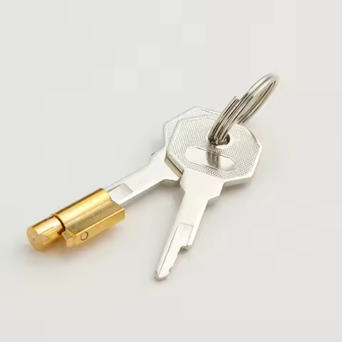 High-Security Copper Pin Tumbler Lock Cylinder - For Glass Display Cabinets, Wine Fridges & CB Locks