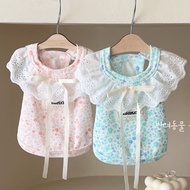 Floral Lace Collar Dress Cute Floral Lace Neck Dog Cat Clothes/ (089)