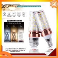 12 Watt 3 Color LED Corn Bulb E27 Fitting/E14 Decorative Corn Lamp LED Bulb Corn Lamp