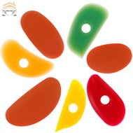 7Pcs Pottery Ribs Silicone Ceramic Potter Rib Scraping Tool Arc Pottery Clay Ribs for Pottery Shapin