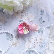 豆沙色 漸變系列 和風花髮夾 髮飾 兒童頭飾