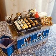 章魚燒 攤車 日式 夜市 點心 小吃 台式 袖珍 手作 迷你 食玩