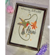 Khung 25x35 cho tranh đính đá 30x40 mặt mica trong suốt