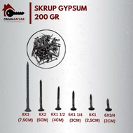 200 Grams Gypsum Screws Black Drywall Screws (Erdos) – Retail Per Gram