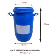 〖USED〗Tong Kosong Biru/ Tong Air/ Tong Plastik【Empty Blue Drums】~ 25L/ 25KG size