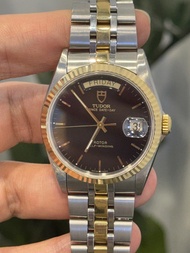 🤴🏻👑  停產貨品！長青王子系列 Tudor 76213 36mm 星期日曆 黑面條字！