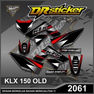 2061 KLX 150 S Striping Sticker - Old KLX 150 Racing Design Striping