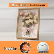 Air Bag Secured Valentines Day Flower Frame Wooden Shadow Box Wooden Shadow Box Flower Box Flower Fr
