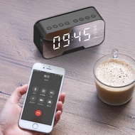 Speaker Mini Bluetooth + Radio FM + Jam Meja + Jam Weker Digital