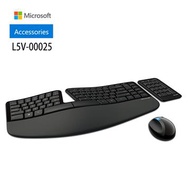 (福利品) 微軟 Microsoft Sculpt 人體工學鍵鼠組 L5V-00025-B