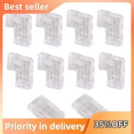 8mm COB Connector 8Pc L-Shaped/Corner Connector,2Pc Gapless Connectors for COB LED Strip Lights,NOT 