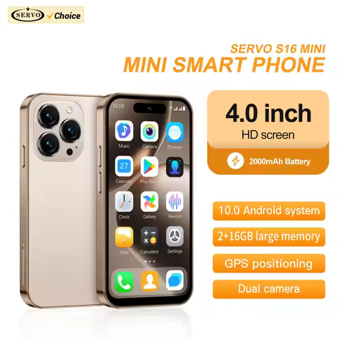 Official SERVO S16 Mini Android Cute Smartphone 2 SIM Standby 3G Network Dynamic Island 4.0" Display