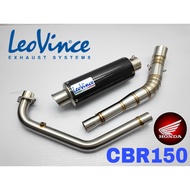 Exhaust Honda CBR150R 2021 Full System Piping Stainless Steel LeoVince Muffler Accessories Ekzos Man