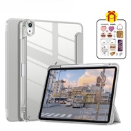Case for iPad 7th 8th 9th 10.2 Cover Transparent with Pencil Holder Tablet Case for iPad Air 4 5 10.9 5th 6th 9.7 Pro11 2020 2021 2022 10.5 funda