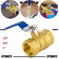 OPTIMISTI8E Full Port Ball Valve, 2P 1/2" 3/4" 1" Brass Ball Valve,  Pure Copper High Temperature Re