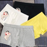[Men's Underwear] Men's Underwear Pure Cotton Cartoon Printed Boxer Men's Underwear Head Sexy Sexy A