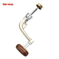 Fishing Reel Handle Spinning Reel Fold Handle Rocker Arm Wooden Crank Handle Accessories