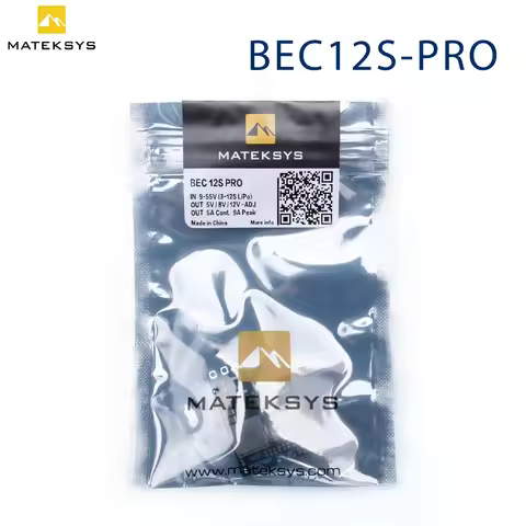 Matek Systems 9-55V TO 5V/8V/12V-5A BEC12S-PRO Voltage Regulator BEC Power Module 5.2V/8V/12 PDB For